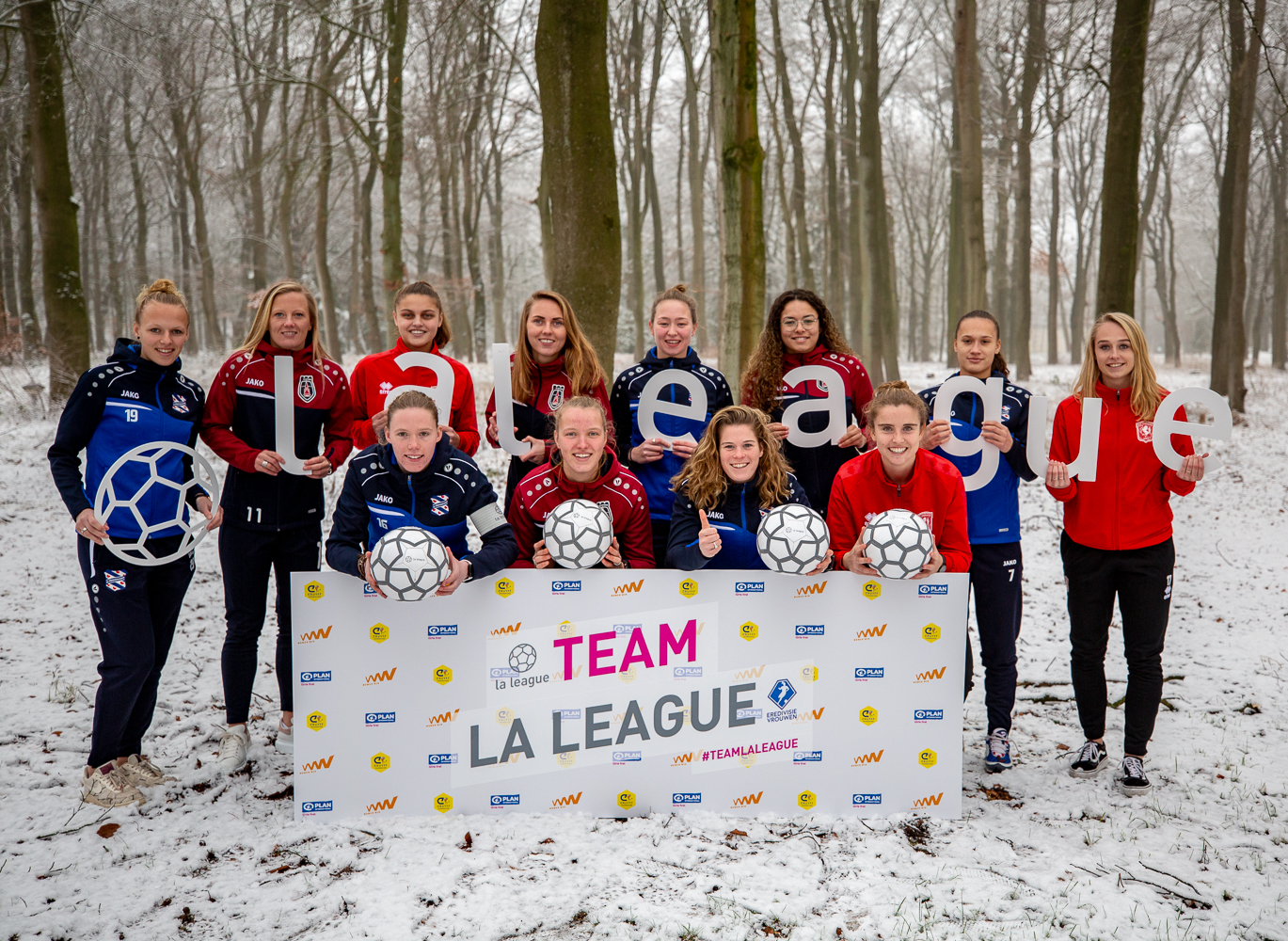 meisjesvoetbal team la league