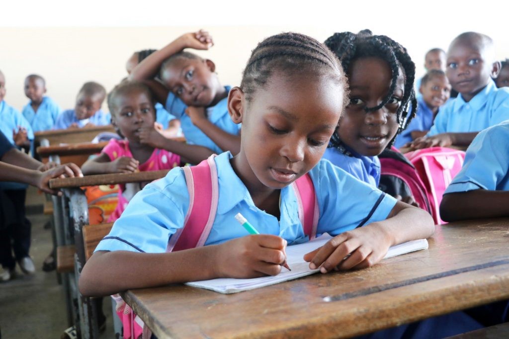 Girl in school
